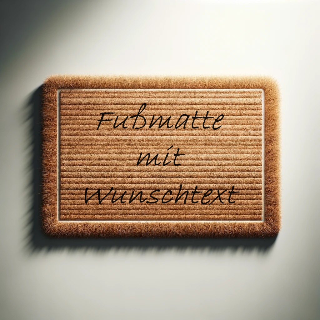 Fußmatte mit Wunschtext