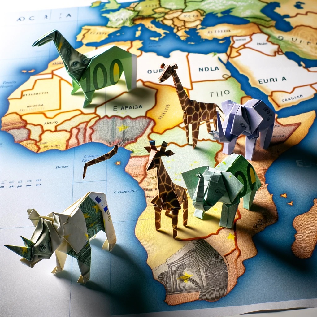Landkarte Afrikareise